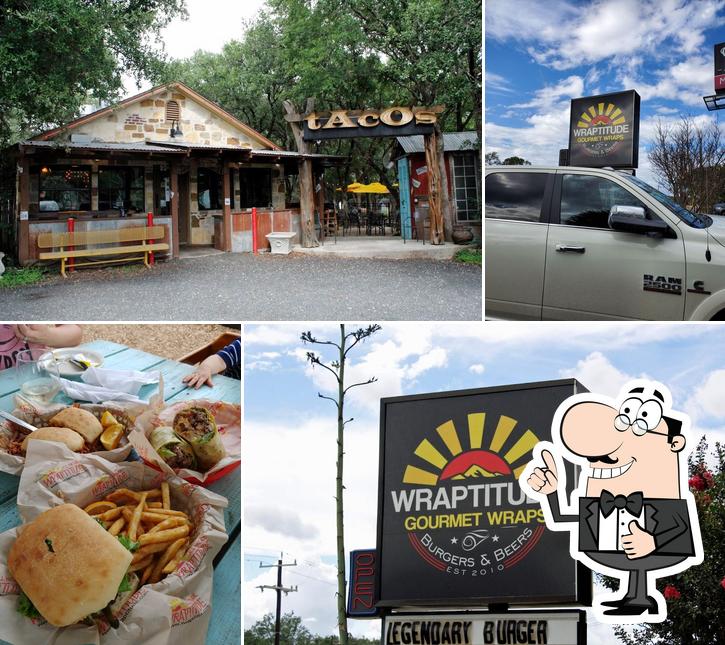 Vea esta imagen de Wraptitude: Gourmet Wraps Burgers & Beers