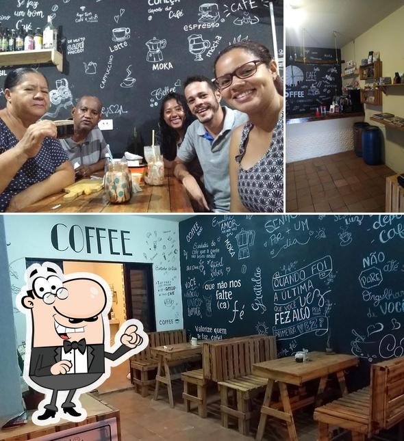 O interior do Bom café