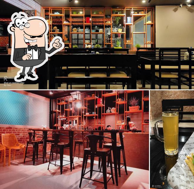 Take a look at the image showing interior and beer at Cordon Bleu Charcoal Restaurant Technopark