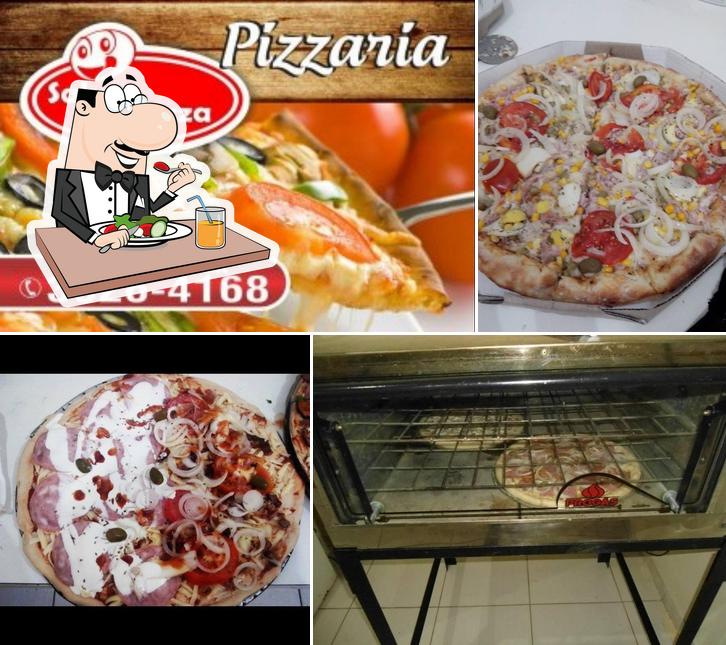 Comida em Pizzaria Sabor e Pizza