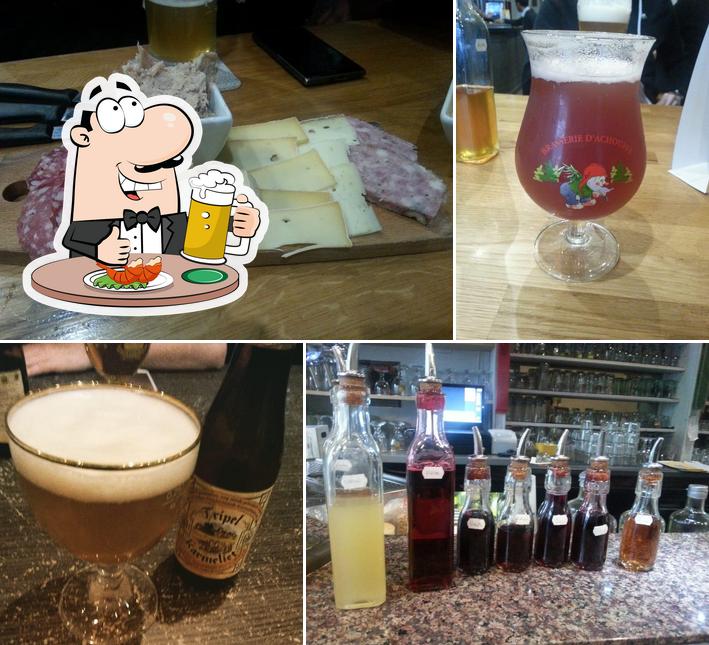 Vous pouvez prendre une pinte de bière blonde ou brune