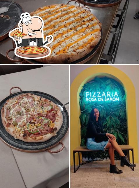 Peça diferentes variedades de pizza