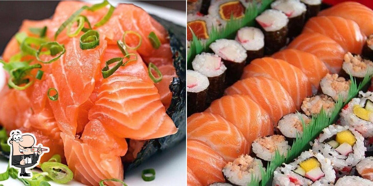 Prove diferentes opções de sushi