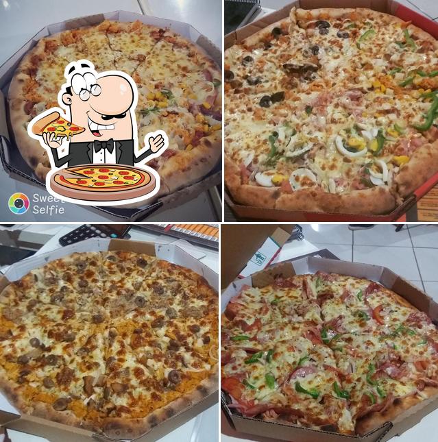 Peça diferentes estilos de pizza