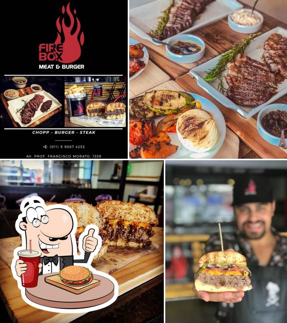 Consiga um hambúrguer no FireBox Meat & Burger