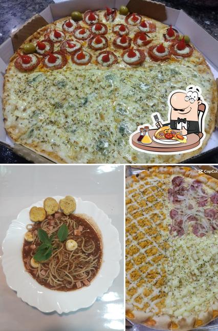 Peça diferentes variedades de pizza