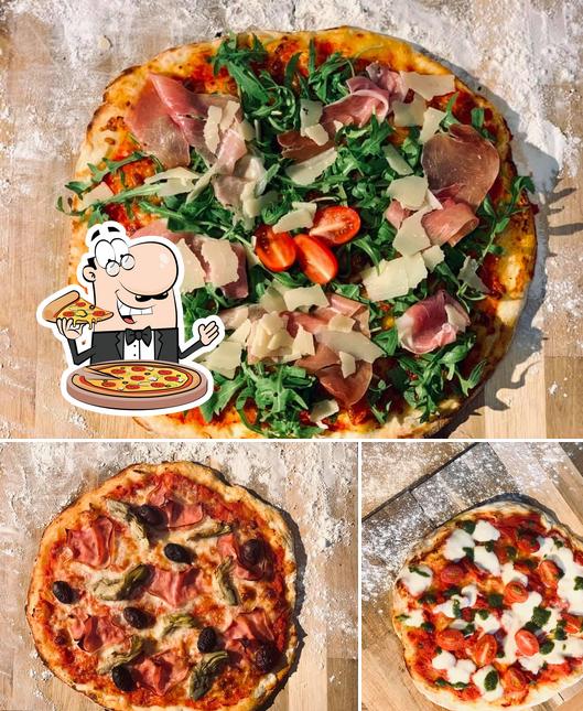Elige una pizza en Auer Cafe & Bistro