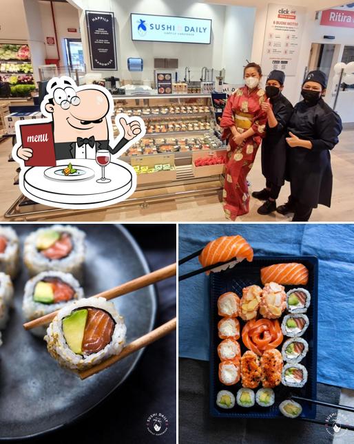 Questa è la foto che raffigura la cibo e interni di Sushi Daily Treviolo