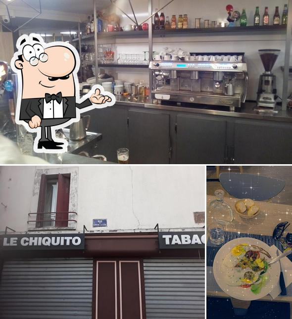 Voici la photo indiquant la intérieur et nourriture sur Le Chiquito