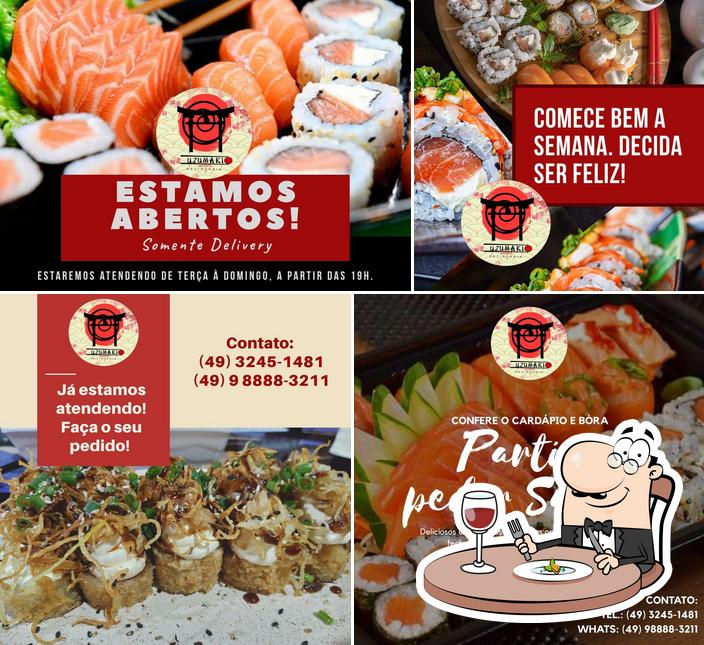 Comida em Uzumaki Sushi Curitibanos