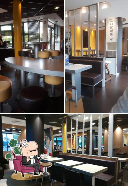 Installez-vous à l'une des tables de McDonald's Quimper Kerustum