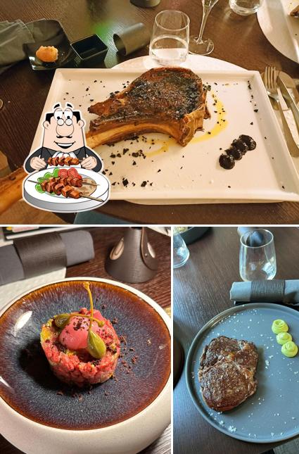 Tra le varie cose da Lomo Restaurant, Exclusive Beef & Gourmet Pizza si possono trovare la cibo e bevanda