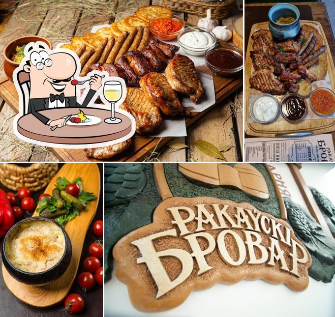 Comida en Rakovskiy Brovar