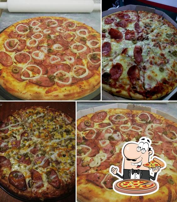 Escolha diferentes estilos de pizza