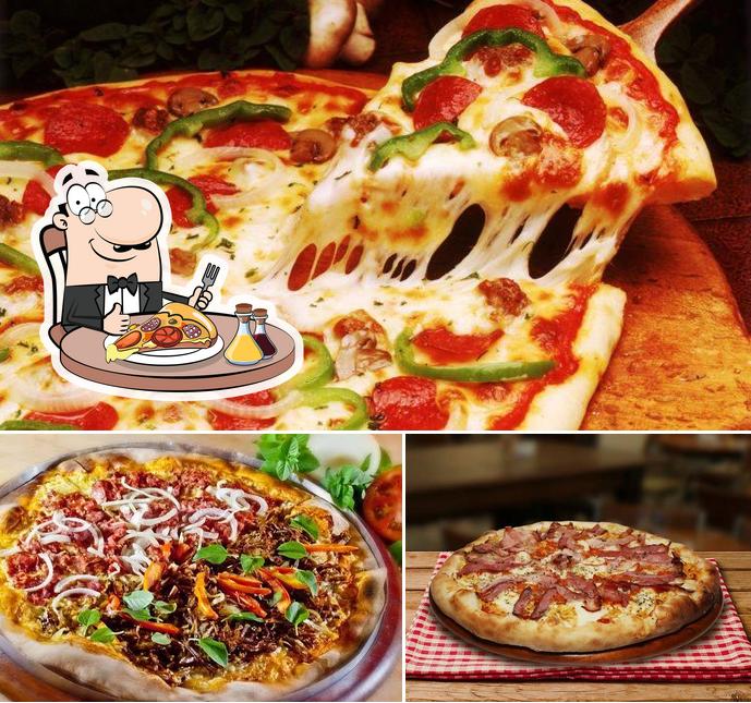 Peça diversos variedades de pizza