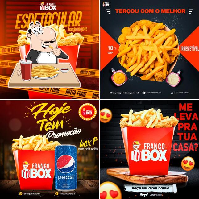 Batata frita em Frango no Pote Frango InBox