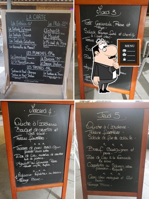 Découvrez le menu du jour sur le tableau