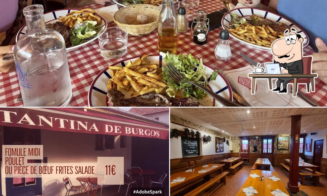 La photo de la intérieur et nourriture concernant Restaurant La Tantina de Burgos Biarritz