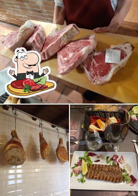 Piatti di carne sono disponibili a Ristorante Il Borgo