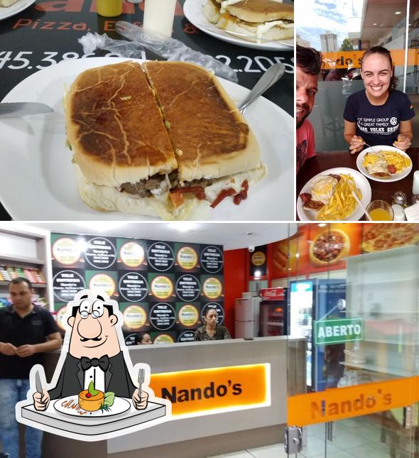 Comida em Nandos Lanches