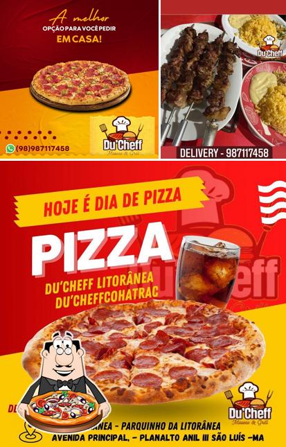 Peça pizza no Du’Cheff Massas & Grill