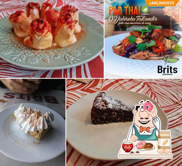 Brits Gastronomia Vegetariana • Restaurante Natural, Vegetariano e Vegano em Atibaia serve uma variedade de pratos doces