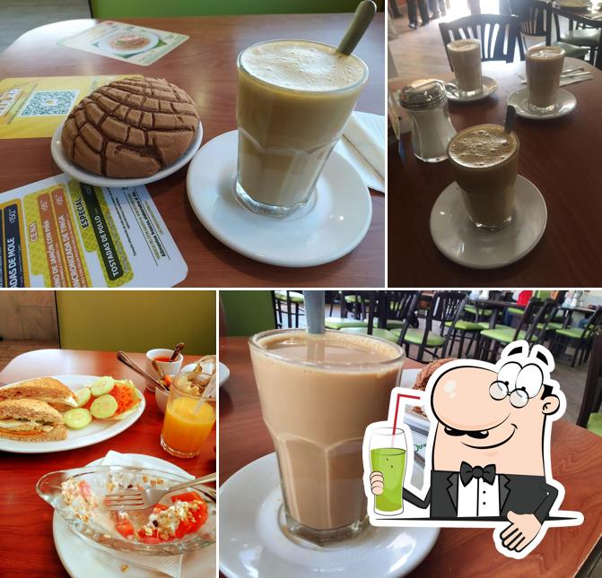 Check out various beverages offered by Bisquets Obregón - Constituyentes Queretaro