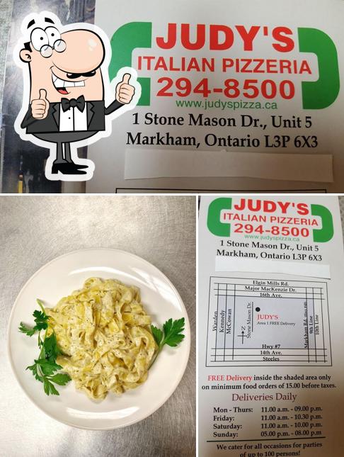 Look at the picture of Judy's Italian Pizzeria