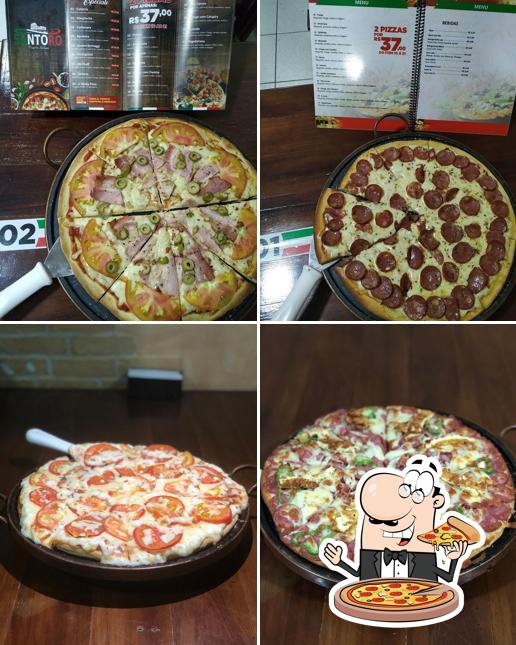 Consiga pizza no santoro pizzeria