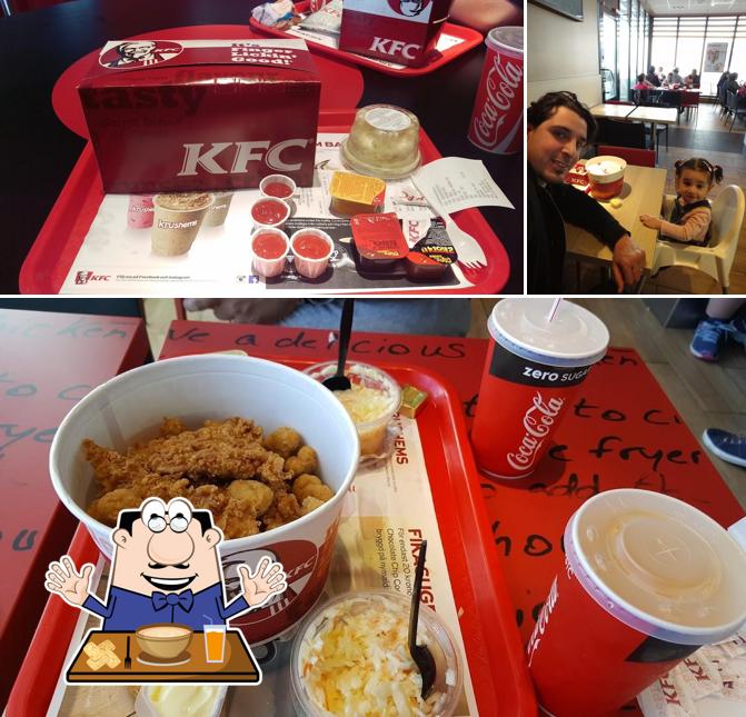 KFC is distinguished by food and dining table