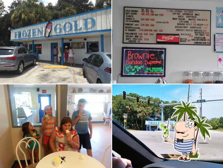 Frozen Gold Ice Cream in New Smyrna Beach Restaurant menu and reviews