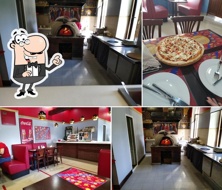 Check out how La pizza looks inside