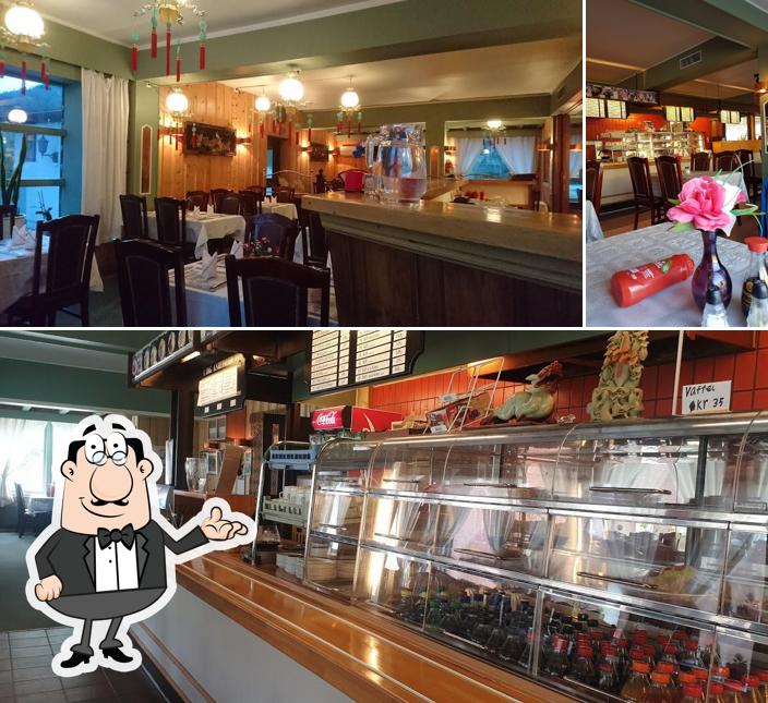El interior de Fagernes cafe og Kinarestaurant Shan Shao Rong