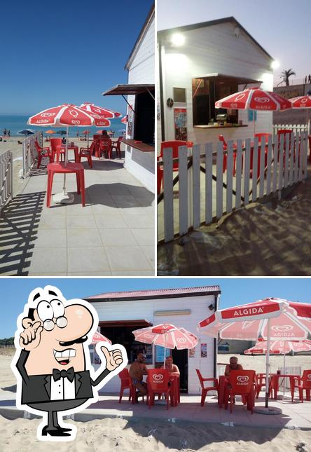 L'intérieur de Levante kiosk on the beach