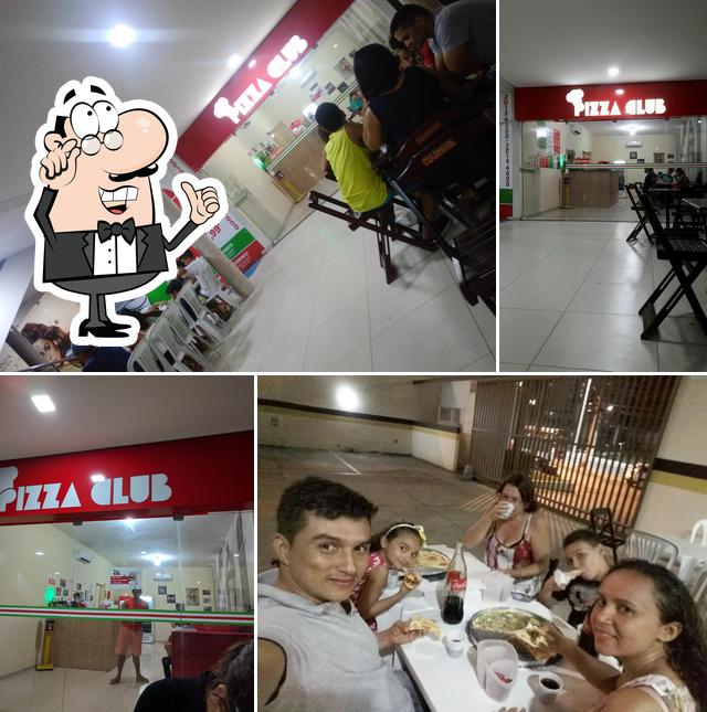 O interior do Pizza Club Olho D'Agua