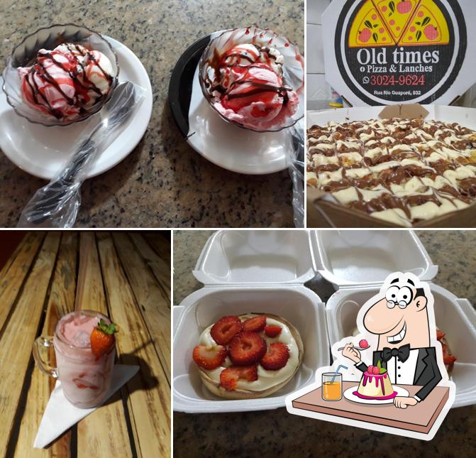 Old Times Pizza&Lanches tiene gran variedad de dulces