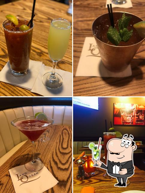 Try out various drinks offered by Land Ocean Restaurant Roseville