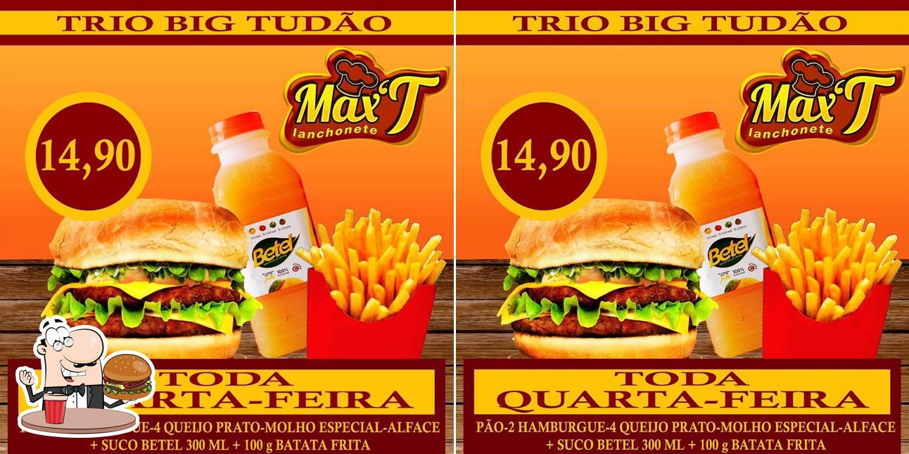 Delicie-se com um hambúrguer no Max Tudão