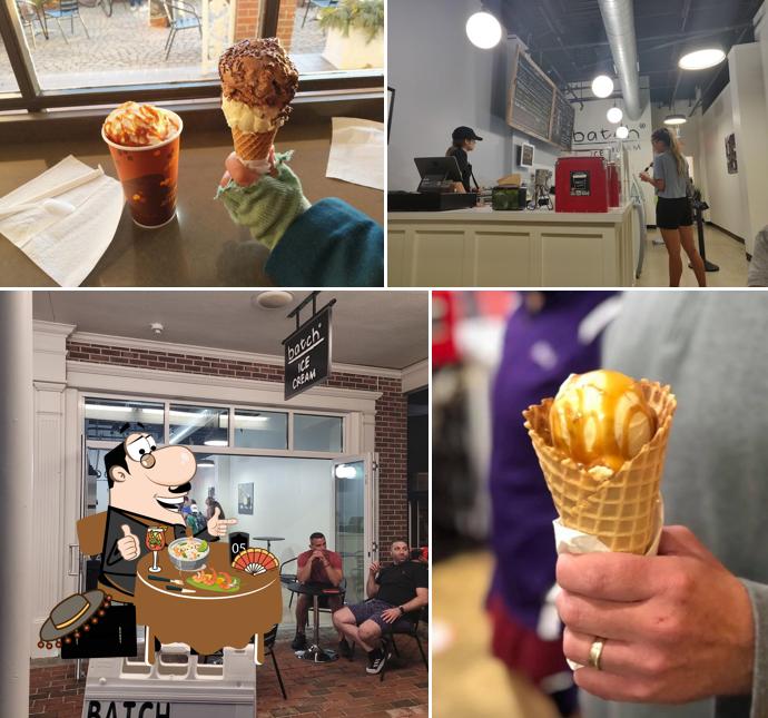 Las imágenes de comida y interior en Batch Ice Cream Scoop Shop