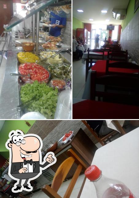 Entre diferentes coisas, interior e comida podem ser encontrados no Lanchonete Restaurante Joquei Clube