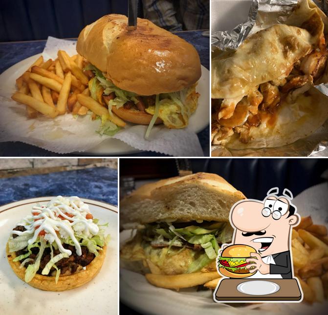 Get a burger at Manantial Mexican Grill