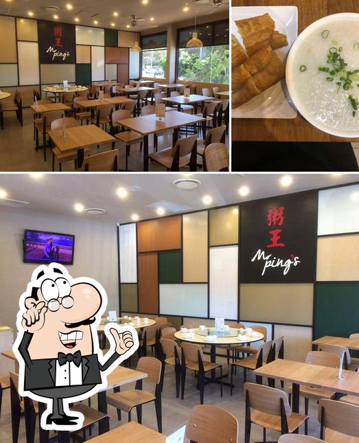 Check out the image showing interior and food at Mr Ping's Blacktown