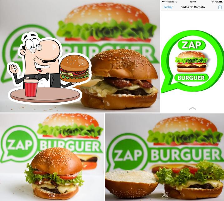 Experimente um hambúrguer no Zap Burguer