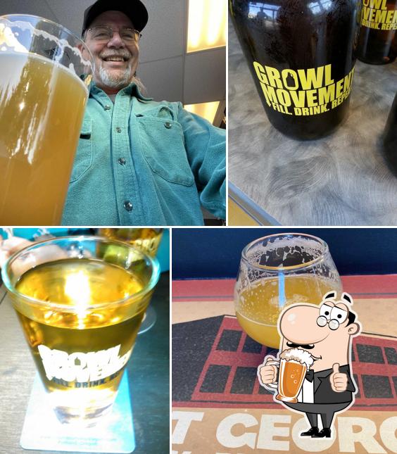 Growl Movement serves a number of beers