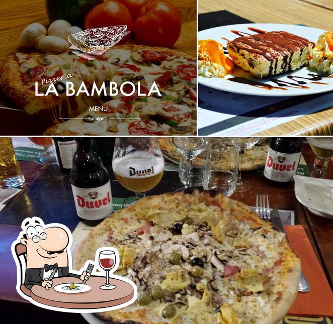 Essen im Pizzeria La Bambola