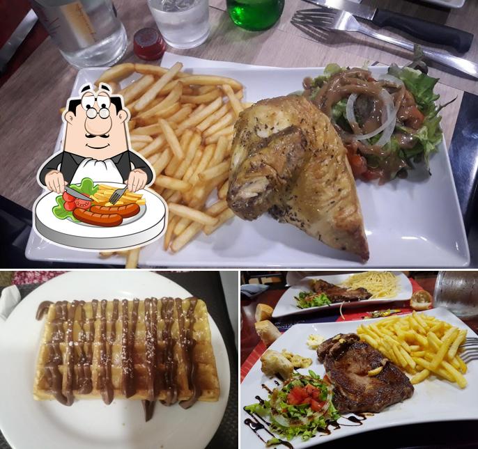 Еда в "Restaurant Le Carrefour Café"