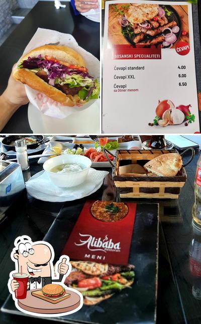 Commandez un hamburger à Alibaba Restoran