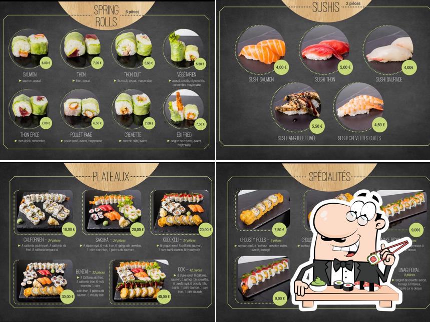 Les sushi sont servis à Sushi Store Simiane