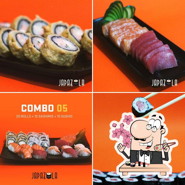 Prove diversas opções de sushi