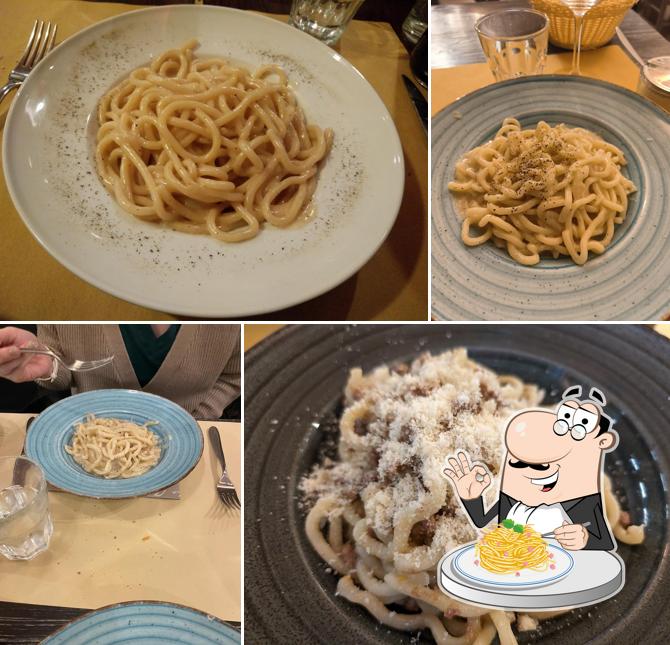 Spaghetti alla carbonara al Osteria Da Gano